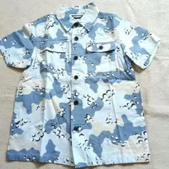 XLARGE KIDS 半袖迷彩シャツ 130