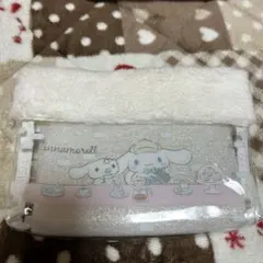 シナモロール クリアポーチ ボア素材