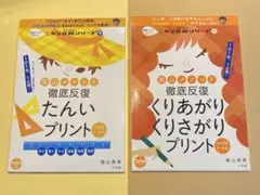 陰山メソッド徹底反復くりあがりくりさがりプリント　たんいプリント　セット