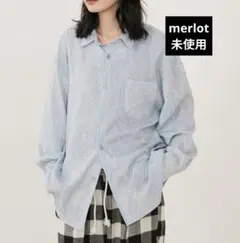オーバーサイズワッシャーカラーシャツ merlotのサムネイル