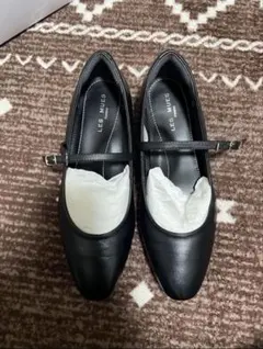LES MUES 3.5cmヒール ブラック2way パンプス　24.5