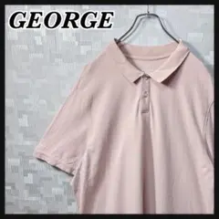 GEORGE ジョージ ポロシャツ かのこ 薄いピンク 2XL 半袖 US 古着のサムネイル