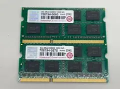 ノートPC用メモリ 8GB×2 (合計16GB) DDR3 1333