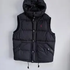 美品 黒POLO Ralph Lauren ポロ ラルフローレン ダウンベストM