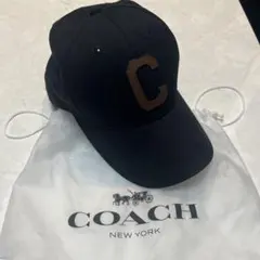 COACH ベースボールキャップ ブラック Cロゴ