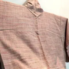 ピンク系 紬着物