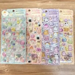 ボンボンドロップ風 オバケーヌ うるちゅる おばけシール 4枚セット 海外