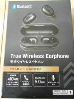 【ジャンク品】（ダイソー）ワイヤレスイヤホン　ブラック　TWS001