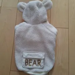 可愛いクマ耳付き裏フリース犬服・ 3号
