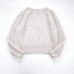 マーガレットハウエル クルーネックニット カシミヤ ざっくりニット