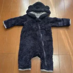 ベビー アウター 50〜70cm ネイビー クマ耳 コムサ
