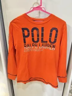 美品　Polo Ralph Lauren 長袖カットソー オレンジ　150cm位