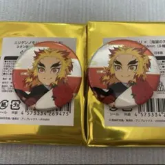 ニジゲンノモリ　鬼滅の刃　ネオン缶バッジ　煉獄杏寿郎　2個セット