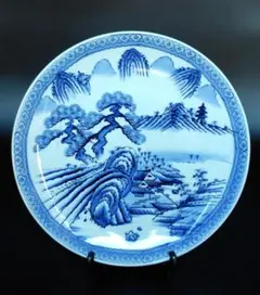 444)✿骨董品☆明治期有田焼☆染付菊渕皿☆破魔オマケ付き☆ - メルカリ