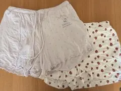 ジェラート ピケ　ルームウェア　ショートパンツ　スヌーピー　苺　2点セット