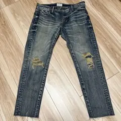 ダメージ加工ブルーデニム　26インチ