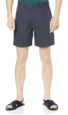 メンズ　ショートパンツ　ネイビー　コットン100% 洗濯可