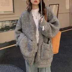 【新品未使用タグ付】カーディガン M グレー