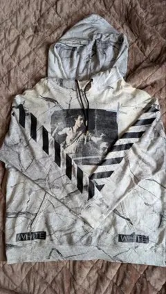 OFF-WHITE パーカー ブルー - メルカリ