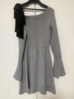 タイムセール！早い者勝ち！美品INGNI グレー ニットワンピース M