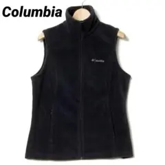 Columbia コロンビア ロゴ刺繍 ジップアップ フリース ベスト