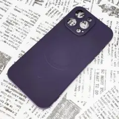 iPhone 14ProMax MagSafeシリコンケース [13] パープル