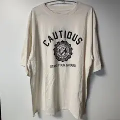 【大きいサイズ・タグ付き】SEEROOTS アイボリーTシャツ　4L