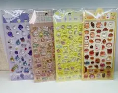 可愛角色貼紙四張套組