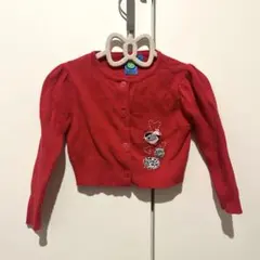ガグタグ　カーディガン　赤　レッド　90cm