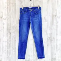 ザラ　デニム　ジーンズ　パンツ　スキニーパンツ　M ブルー　カジュアル　春　夏