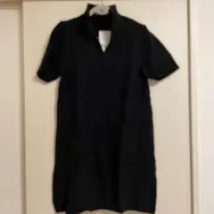 新品未使用✨ZARAニットワンピース✨Ｌブラック