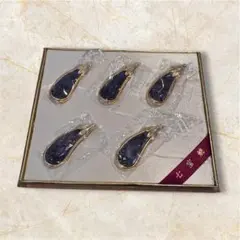 七宝焼 箸置き 5個セット 茄子