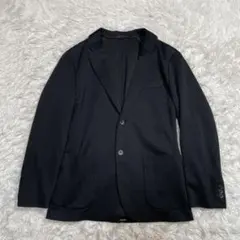 極美品　ユニクロ UNIQLO コンフォート2Bジャケット メンズ ブラック　S