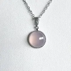 ピンクパープルカルセドニーAAA✴️ 天然石ネックレス②