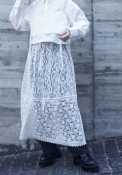 未使用タグ付き】チャオパニックティピー レース刺繍スカラップ