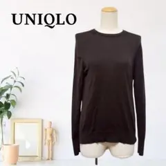zB860【M】UNIQLO ミニマル 長袖 クルーネック ニット