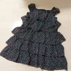 anyFAM　花柄ティアードワンピース　120