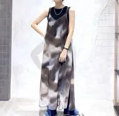 &her アンドハー ワンピース Washer Cami Dress シルバー - メルカリ