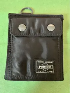 PORTER タンカー　二つ折りウォレット　ブラック　美品！