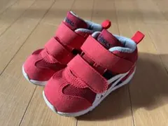 【美品】アシックス SUKU2(スクスク) レッド 14.0cm