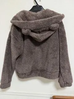 GU フルジップパーカー ブラウン Lサイズ