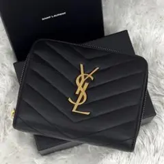 サンローランSaint Laurent カランドラ 財布 ブラック キルティングのサムネイル