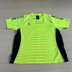 svolme プラクティスシャツ 黄色 ボーダー サッカー　Sサイズ