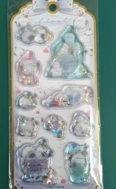 キラキラウォーターシール　シマエナガ