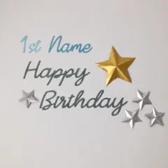 レターバナー誕生日 Happy Birthday 100days 飾り