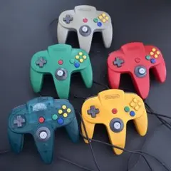 【ジャンク】純正 ニンテンドー64 コントローラー 5個 まとめ売り