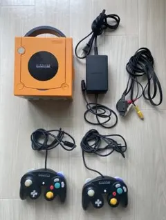 オレンジ ゲームキューブ 本体 コントローラー2個 ゲーム13枚