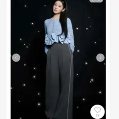 【新品】 SNIDEL タックラインパンツ　スラック　ワイドパンツ　1サイズ