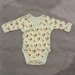 ユニクロ 60cm ボディースーツ(長袖、前開き)