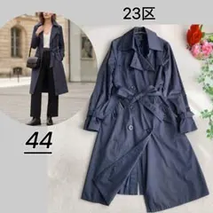 大きい 23区 トレンチコート 黒 48 ベルト 定番 入学式 3XL仕事 - メルカリ